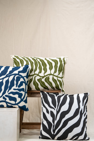 Vine Cushion - Green