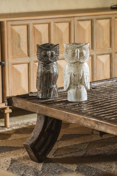 Hoot Statue - White