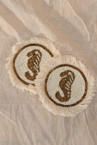 Fringe Seahorse Coaster - Set of 2