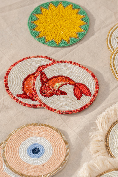 Red Fish Coaster - Set of 2