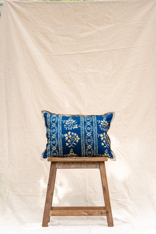 Indigo Print Cushion Cover - Stripe