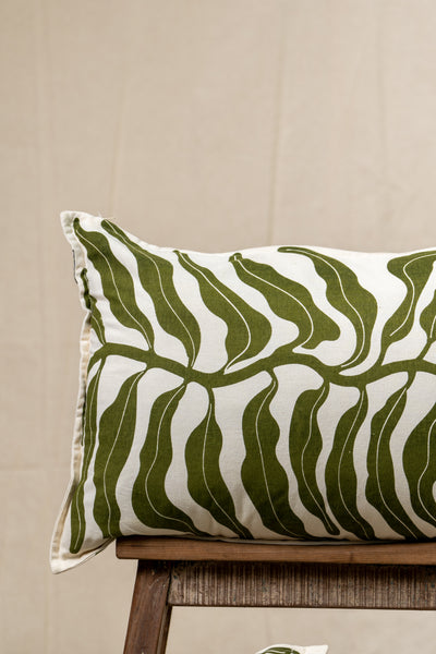 Vine Cushion - Green