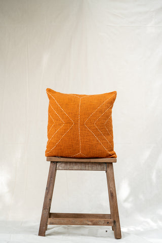 Burnt Orange Chevron Cushion Cover