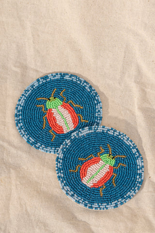 Blue Bug Coaster - Set of 2