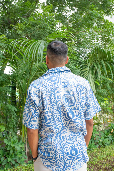 Blue Garden Shirt - Short Sleeve