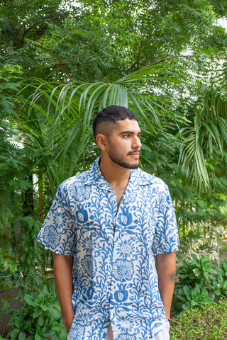 Blue Garden Shirt - Short Sleeve