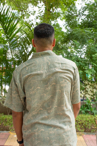 Green Waves Shirt - Short Sleeve