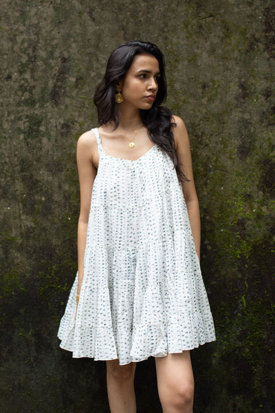 Snow Dot Sol Dress - Short