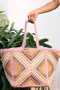 Ankara Pink Tote