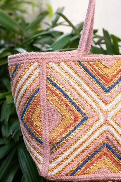 Ankara Pink Tote