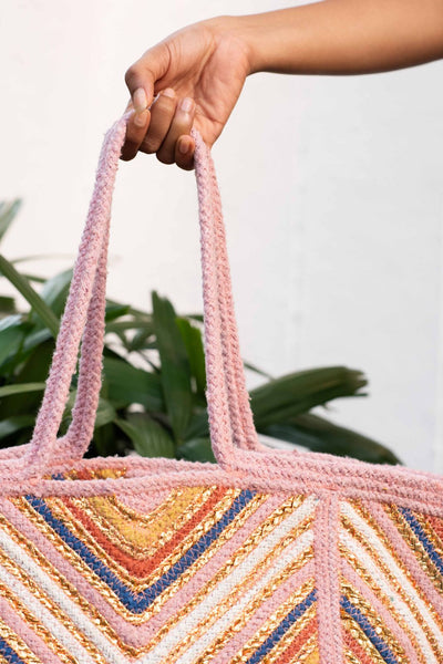 Ankara Pink Tote