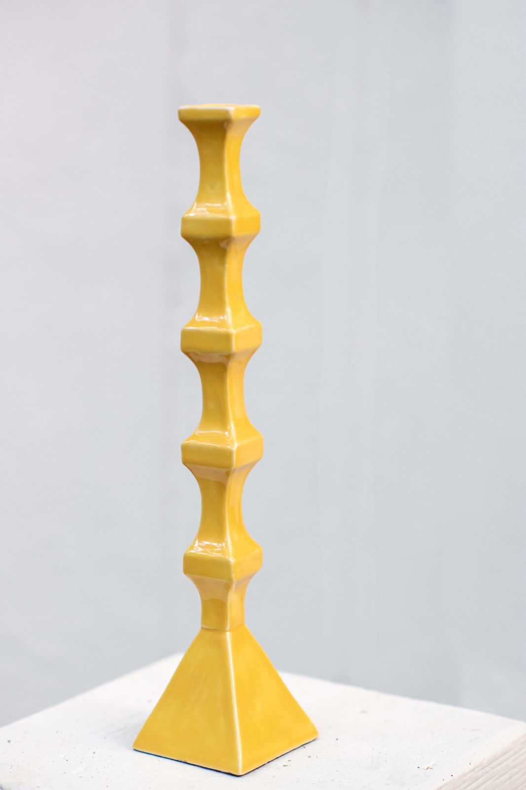 Luche Candle Stand - Yellow