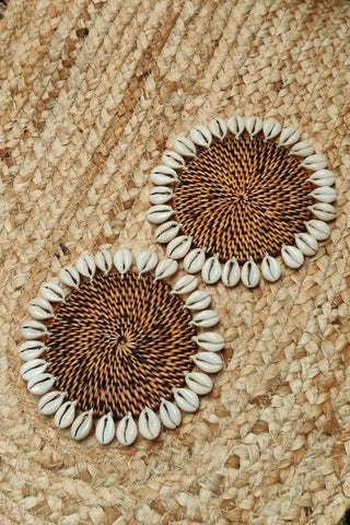 Igbo Shell Coasters - Set of 2