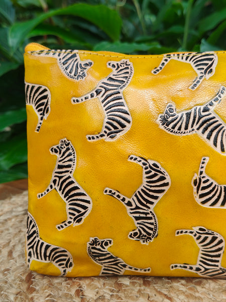 Zebra Pouch - Yellow