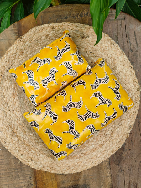 Zebra Pouch - Yellow