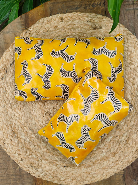 Zebra Pouch - Yellow