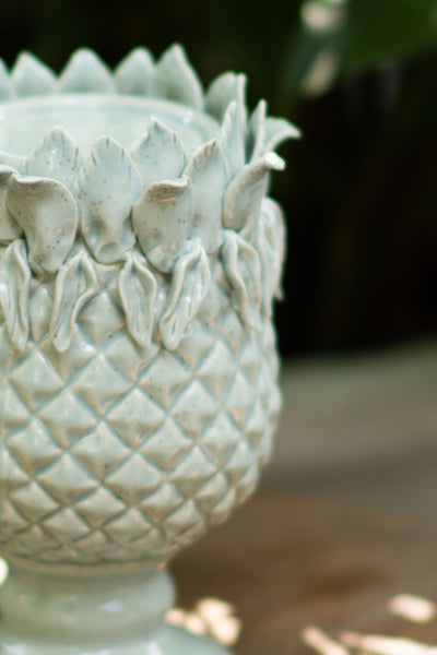 Ananas Candle Holder - White