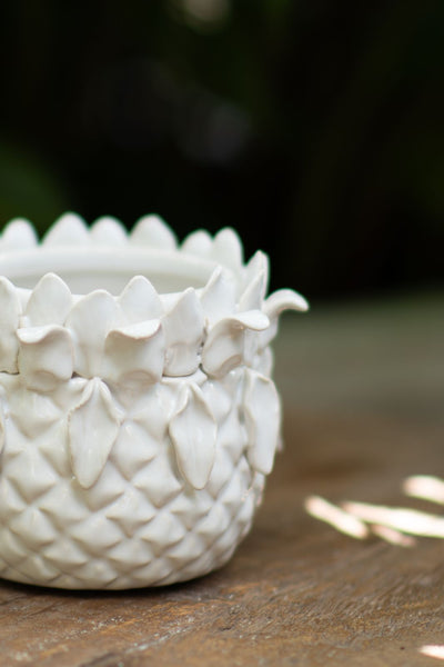 Ananas Planter - White