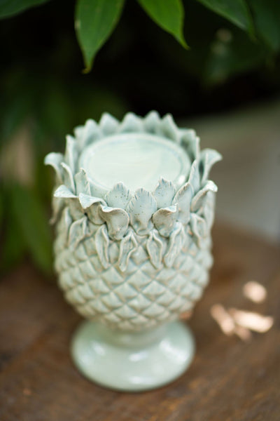 Ananas Candle Holder - White