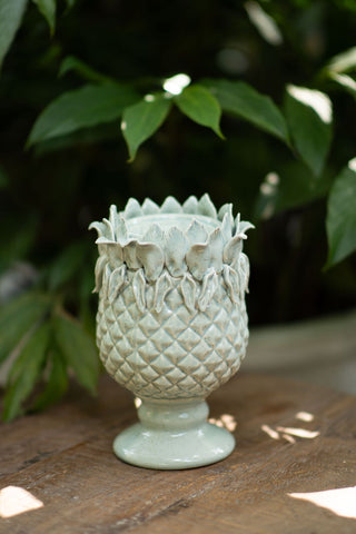 Ananas Candle Holder - White