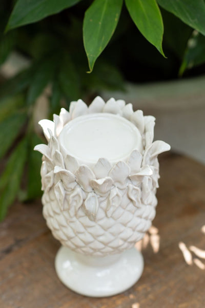 Ananas Candle Holder - White