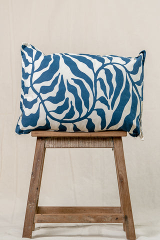 Vine Cushion - Blue