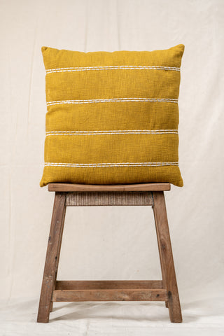 Mustard Stitch Cushion