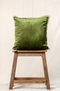 Green Velvet Cushion Cover