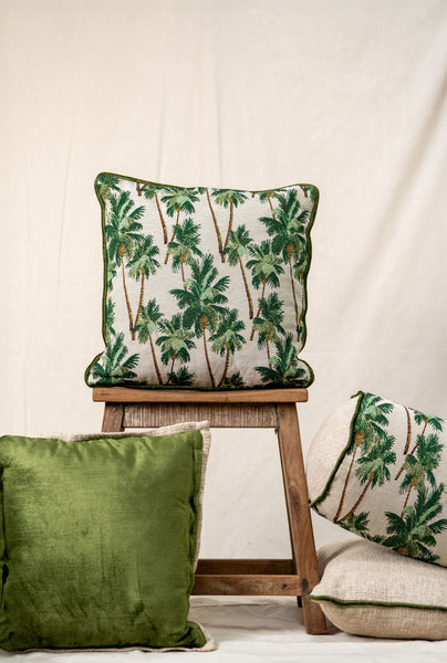 Green Velvet Cushion Cover