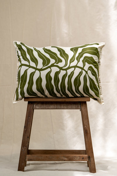 Vine Cushion - Green