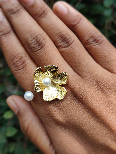 Pearl Flower Ring