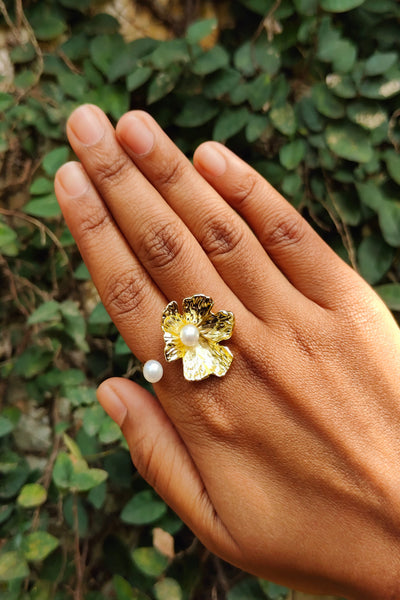 Pearl Flower Ring