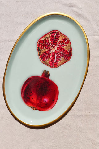 Enamel Tray - Pomegranate