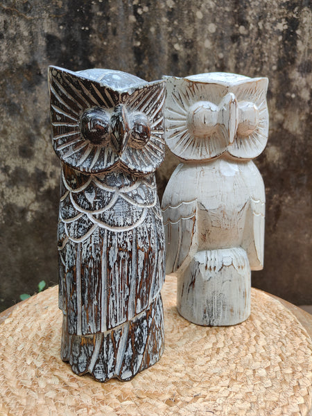 Hoot Statue - Brown