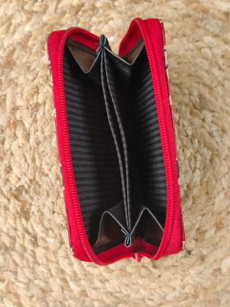 Zebra Card Wallet - Red