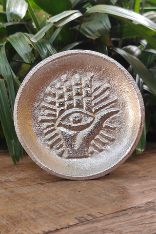 Hand Eye Plate - Silver