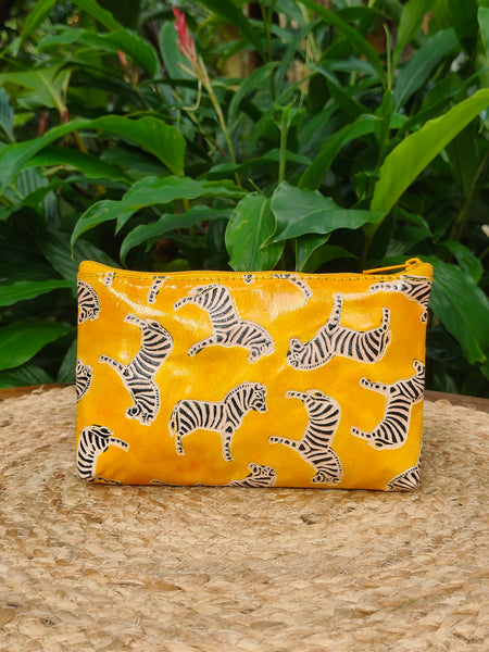 Zebra Pouch - Yellow