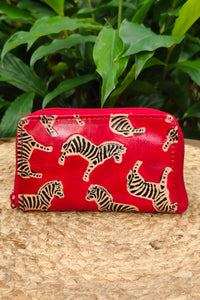 Zebra Card Wallet - Red