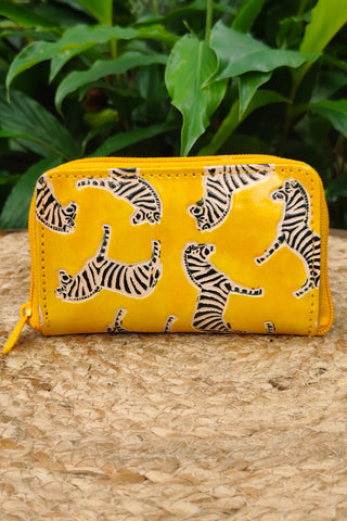 Zebra Card Wallet - Yellow