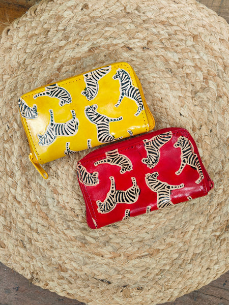 Zebra Card Wallet - Yellow