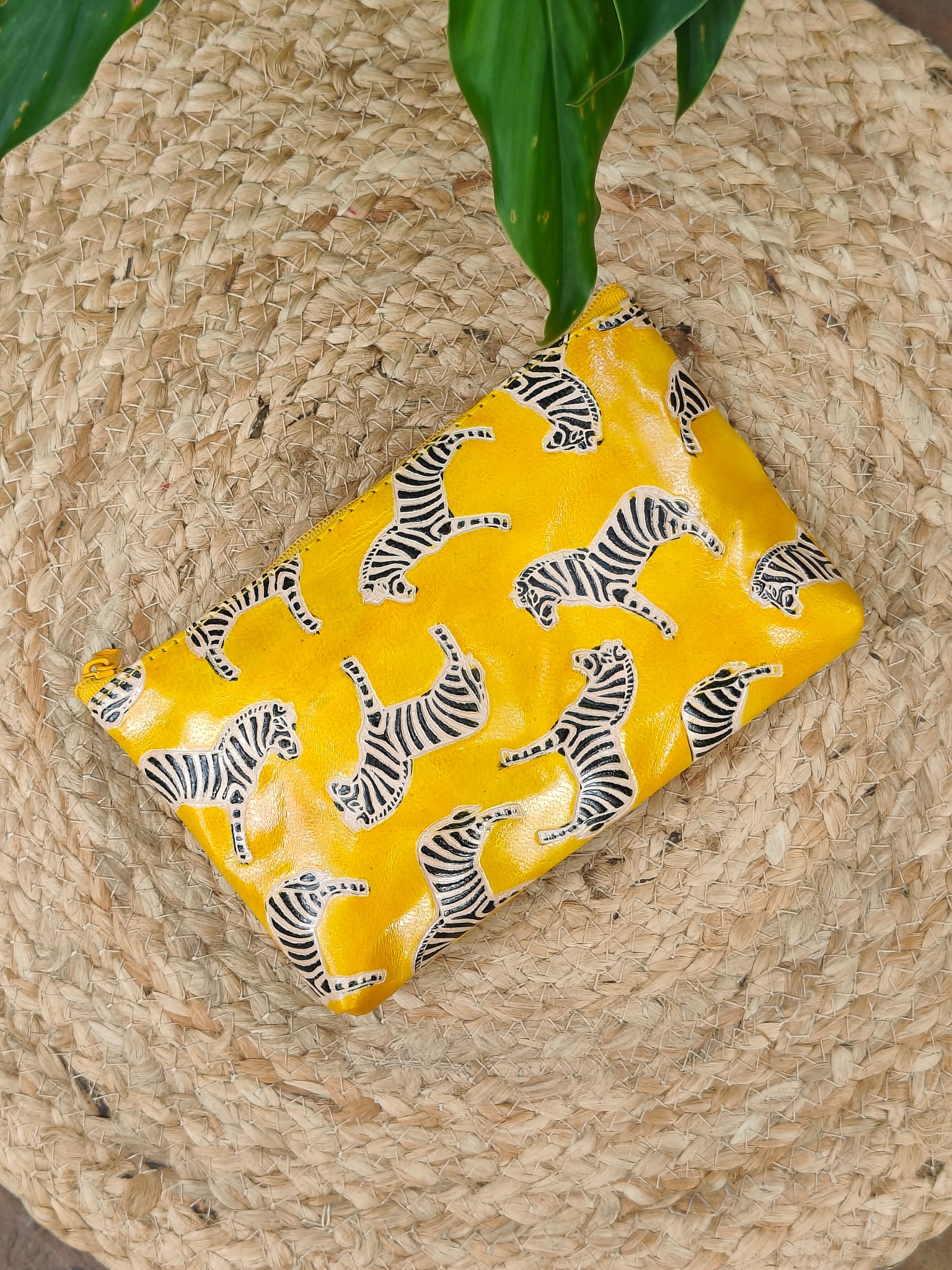 Zebra Pouch - Yellow