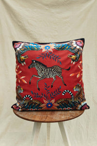 Safari Cushion Cover - Zebra