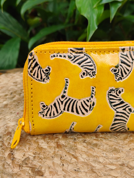 Zebra Card Wallet - Yellow